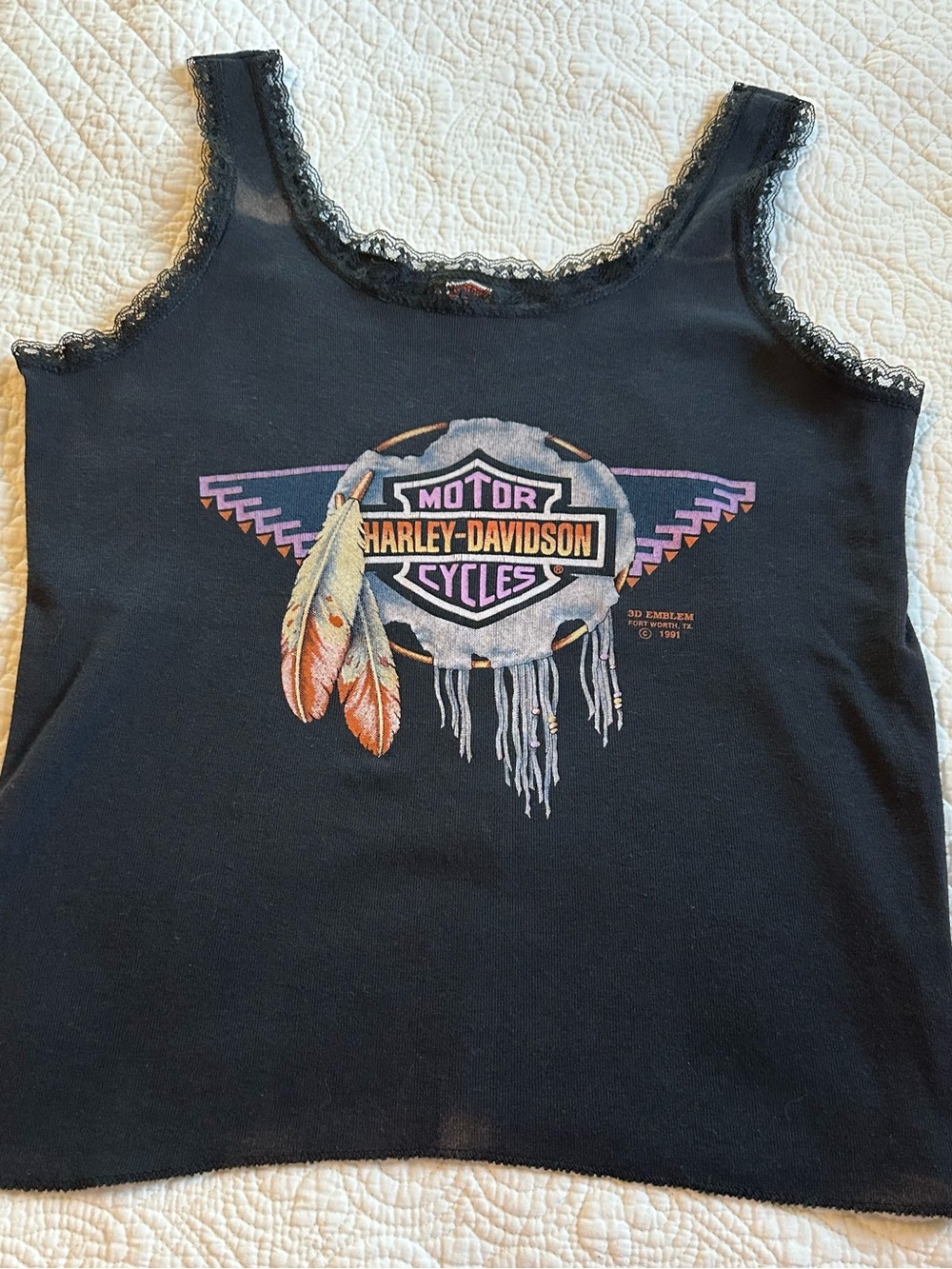 Vintage Harley Davidson tank